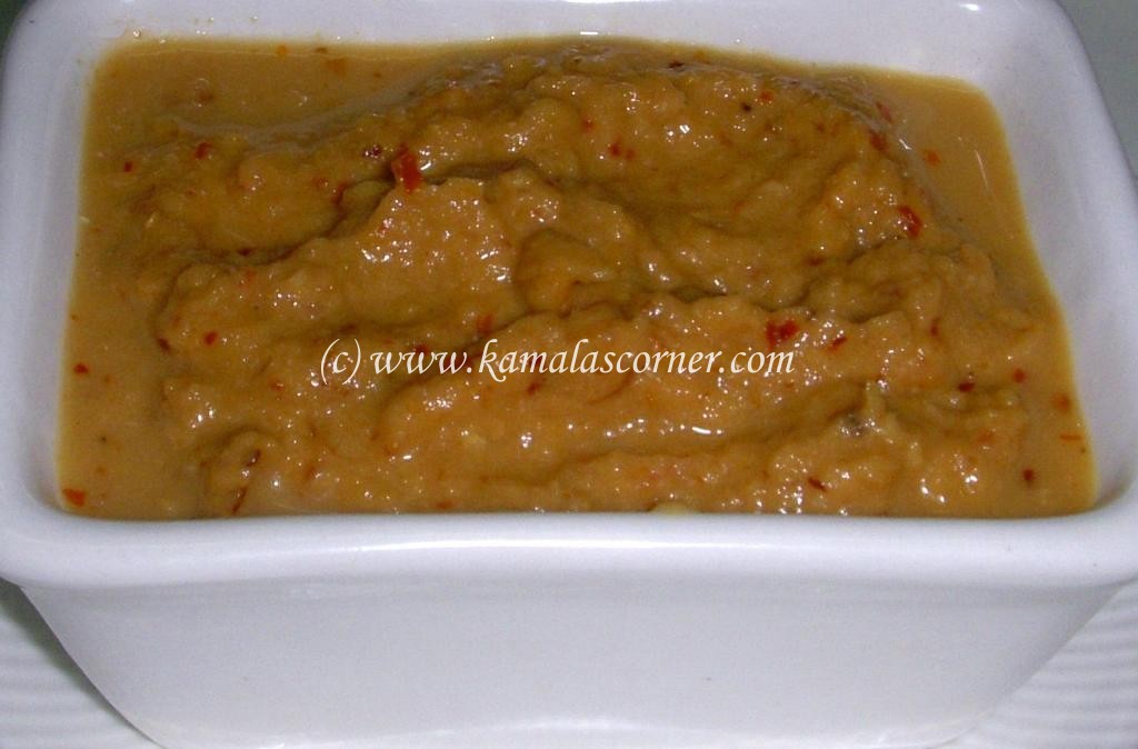 Garlic Onion Kara Chutney Kamala's Corner