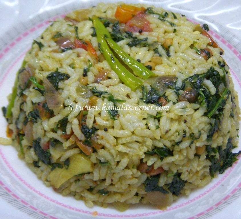 Keerai (Greens) Rice