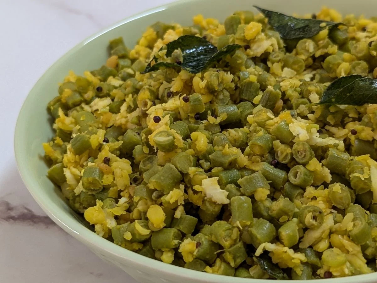 Payathangai (Long Beans) Poriyal