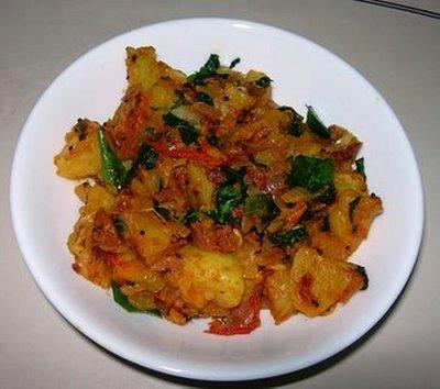 Pudina Potato Curry