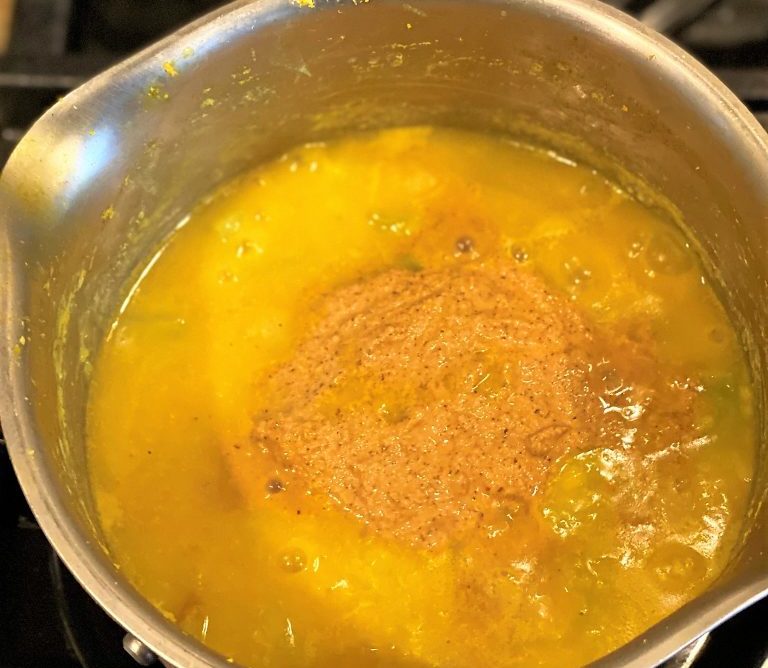 add paste to dhal