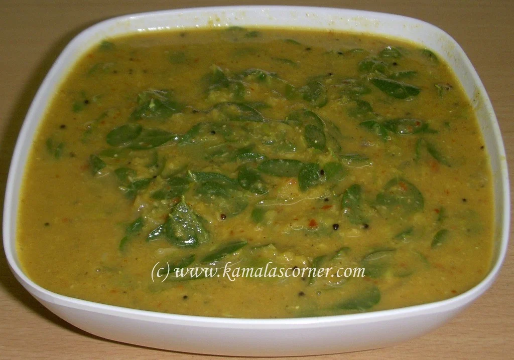 Murungai Keerai Poricha Kuzhambu