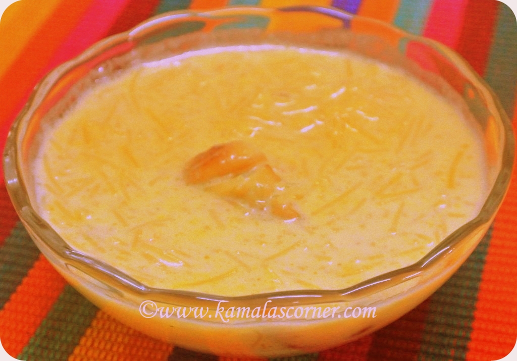 Carrot Semiya (Vermicelli)  Payasam