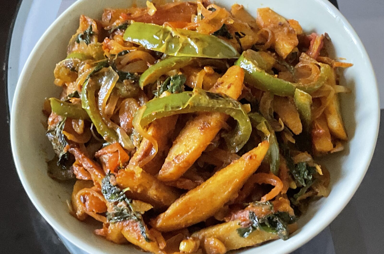 Potato Capsicum Fry