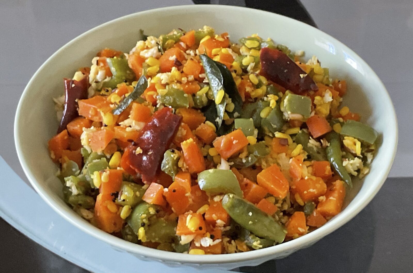 Carrot Capsicum Poriyal