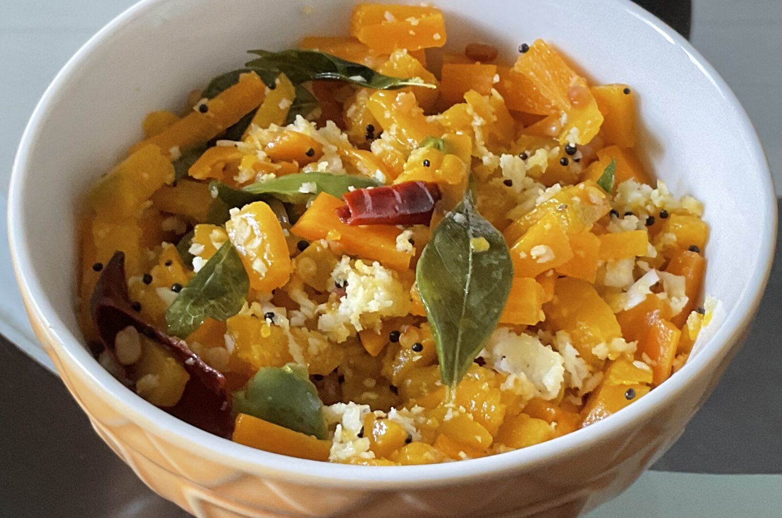 Pumpkin Carrot Poriyal 