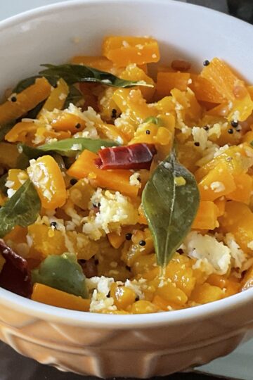 Pumpkin Carrot Poriyal
